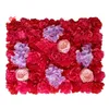 60x40cm Varje bit Peony Hydrangea Rose Flower Wall Panels för bröllopsbakgrund Centerpieces Party Decorations 12st / Lot