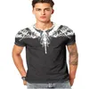 Fashion-Mens T Shirt Fashion 2018 Summer Wings Skull Tiger Print Abbigliamento da uomo Cool Streetwear Magliette casual da uomo Plenty Color M-3XL