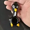 Penguin Pipe grossistglasbongs tillbehör, rökning av glasvattenrör, gratis frakt