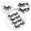 4 pairs of 25mm multilayer 5D stereo mink hair fake eyelashes natural nude makeup false eyelashes 5 sets free shipping