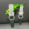 Pfeifen Aeecssories Glas-Wasserpfeifen Bongs Transparenter 2-Rad-Trichter mit Glasblasenkopf