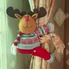 Cartoon Puppe Vorhang Schnalle Fenster Dekor Schneemann Santa Elch Fenster Screening Clip Hause Weihnachten Dekorationen Weihnachten geschenk