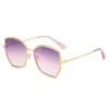 Hochwertige runde Sonnenbrille für Damen und Herren, Herrenbekleidung, Markendesigner, Retro-Mode, Goldrahmen-Sonnenbrille, transparente Ozeanlinse