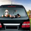 Автомобиль задняя стеклянная стеклоочиститель наклейки Хэллоуин ужас, развевающиеся наклейки на наклейки Auto Styling