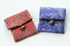 Épaissir petit sac de brocart de soie chinoise sac de rangement de bijoux de montre sac de protection de bracelet de voyage pochette de collection remplie de coton
