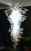 Lampen Zeitgenössische transparente weiße klare Kronleuchter große Leuchte LED EC UL Kunsthandwerk Glaskunst Kronleuchter Beleuchtung und Anhänger