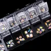 12 Grilles Effacer Vide Boîte De Rangement Strass Acrylique Cristal Perles Bijoux Nail Art Accessoires Boîte De Rangement Vitrine HHA1287