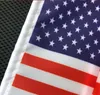 Usa American Flag Hand Held Mini Flag USA US American Festival Party Supplies Flag Stainless Steel Flagpole Polyester party Decoration LSK92