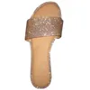 Kadın Glitter Elmas Düz Sandalet Yaz Ayakkabı Plaj Terlik Flip-Flop Kaymaz XRQ881