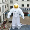 Maßgeschneidertes aufblasbares 6 m langes weißes Luft-Explosions-Raumfahrermodell eines Astronauten für Museums- und Paradeshows