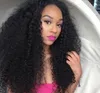 2022 Ny ankomst Natural Glueless Full Spets Human Hair Wigs For Black Women Brasilian Kinky Curly Wig Spets Front