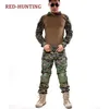 Set da caccia Tattico di alta qualità BDU CP Jungle Camicie digitali Action Camouflage T-shirt Gioco di ruolo Ghillie Suits1