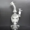 Thick Glass Smoking Pipe Transparent Recycler Oil Dab Rigs Fab Egg Glass Bong Oil Rig Shisha Hookah Water Glass Pipe Clear Smoking Pipes