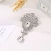 Bling Bling Crystal Brooch Женщины Rhinestone Tassel Броозной Костюм Отворотный Pin Мода Ювелирные Изделия Аксессуары Для Подарочной вечеринки