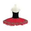 Spanish Red Black Professional Tutu Ballet for Girls Practice Adult Ballet Costumes Red Ballet Tutu Don Quxote249V