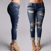 Novas mulheres destruídas calças finas namorado buraco calças novas calças jeans rasgadas mulheres calças jeans buracos pencil7188101