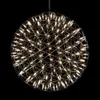 Nowoczesna kreatywna lampa wisząca LED Firework ze stali nierdzewnej duża kula oprawa oświetleniowa lampy wiszące do dekoracji sali hotelowej