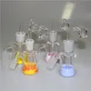 Кальян Mini Glass Ash Catcher с силиконовым контейнером 7 мл 14 мм 18 мм Пепельницы для стеклянного бонга мазок нефтяной вышки водопроводные трубы аксессуары для курения