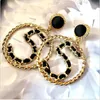 Exaggerated personality, luxurious star, same 5-shaped earrings, two wearing ring earrings