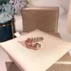 snake ring Gouden Klassieke Mode Partij Sieraden Voor Vrouwen Rose Gouden Bruiloft Luxe Volledige boren slang Open maat ringen shi2718