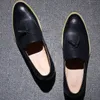 Male Shoe Tassels Man Leather Shoes Single Shoe Youth Shoe Autumn Shoes