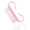 Vendita calda Portatile Rimuovi polvere Spazzola per unghie angolata Cura Manicure Pedicure Nail Art Pulizia Strumento per unghie morbido