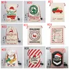 Santa Sacks Monogrammable Christmas Gift Bags SantaSack Drawstring Bag SantaClaus Deer 33 Designs Bulk in Stock YW244-WLL