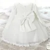 Moje dziecko pierwsze sukienki urodzinowe dla dziewcząt chrzciny chrztu różowy księżniczka Tutu formalna suknia balowa toddler vestido 0 2t