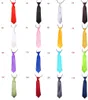 28 Farben für Babys, Jungen, Schule, Hochzeit, elastische Krawatten, einfarbig, Uni-Farben, Kinder-Schulkrawatte für Jungen