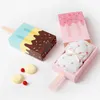 Ice Cream Shape Gift Box Baby Shower Birthday Party Candy Box Kid Cute Cartoon Drawer Paper Gift Box Wrap Chocolate Package Boxes VT0445