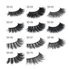 Multistyles 100% Real Siberian 3D Full Strip False Eyelash Long Individual Eyelashes Lashes Extension