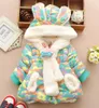 Cute Rabbit Baby Winter Jacket Thick Cotton-Padded Baby Girl Outerwear Infant Baby Boys Parka Toddler Girls Snow Wear WL1176