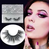 3D Faux Mink Eyelashes Natural Handmade False Eye Lash Extension Lashes With Bling Box Makeup Tool