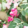 Artificial rose vine flower Rattan Artificial Flower Silk Flower for air-condition channel Decoration Garland and Home Ornament