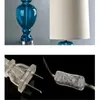 American Blue Glass Table Lamps Bedroom Study Bedside Desk Lamp El Living Room Decorative Table Light LR0082814587