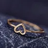 :14k gold ring Good Friends Heart Ring Heart Shape Promise Band Love Rings Women Party Ring Friendship Gift Jewelry