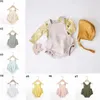 Tute per bretelle per bambini Pagliaccetti per bambini Fionda Ragazze Salopette a righe solide Tute casual per neonato Tute da arrampicata per neonati in cotone Onesies B7461