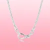 Toppkvalitet 2020 Ny Mother039S dag Chunky Infinity Knot Chain Halsband 925 Sterling Silver Jewelry Chain Pendant Neckor For2006275