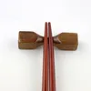 木製の箸の残り和風の箸の葉の葉の魚グルドダンベル円形の葉の形の箸ホルダー