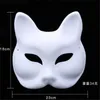 DIY blank mask vit cosplay kostym party mask för masquerade cosplay fest halloween jul barn mask