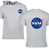 2020 New Space tshirt 티셔츠 남성면 셔츠 패션 Nasa 프린트 셔츠 남성 반팔 티셔츠 여름 착용 EL-8