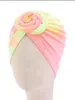 Recém-nascido Bebés Meninas Boy Hat Turban Cap tingido miúdos criança Nó da torção Caps Beanie Bonnet Headwear Head Cover do envoltório do lenço