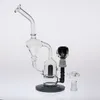 New Arrival 24 centímetros de vidro Bong com 14,4 milímetros bang Joint Percolator Recycle Oil Rigs Good Feeling de tubos de vidro Caliane