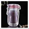 Mason Jar Zipper Bags Food Storage Snack Sandwich Reusable Airtight Seal Food Storage Bags Leakproof Food Saver stand up Bags