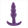 Silicone Butt Plug Anal Plug Unisex Sexpropp 3 Olika Stil Vuxna Leksaker För Män / Kvinnor Anal Trainer för Par