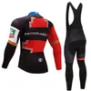 2020 Team Schweiz Cycling Jersey Bibbs Pants Set Ropa Ciclismo Mens Winter Thermal Fleece Pro Bike Jacket Maillot wear235m