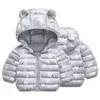 Winter Baby Lightweight Thick Cotton Padded Girls Jacket Hooded Newborn Outwear Printed Bear Cartoon Girl Boy Clothes Puffer Coat5198532