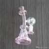 Wholesale Pink Oil Dab Rigs Glass Bong Jet Perc Bongs Honeycomb Bubbler Water Pipes Heady Dab Rig Pipe Bong Percolator Portable Hookahs