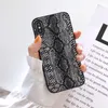 Coques de téléphone en peau de serpent pour iPhone 8 7 6s Plus X XS MAX Cover Fundas Hard Case