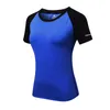 Novas Mulheres Yoga Tops Quick Seco Fitness Esportes Manga Curta T Camiseta Ginásio Running Workout Tops Slim Yoga Camiseta Vestuário